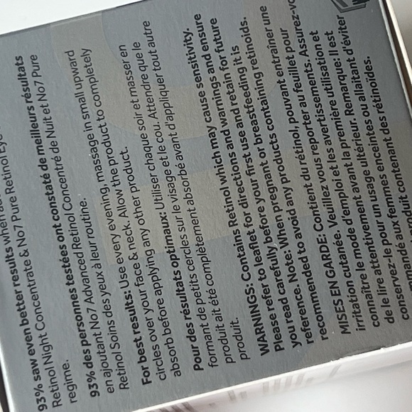 No 7 pure retinol night cream new in box - Picture 3 of 3